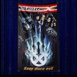 NWT Static X Keep Disco Evil flag